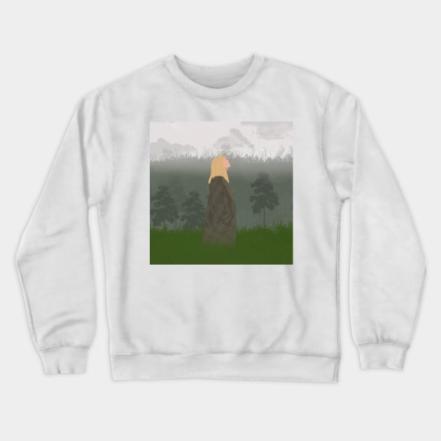 taylor in the forest woods photo shoot fan art Crewneck Sweatshirt by senaeksi